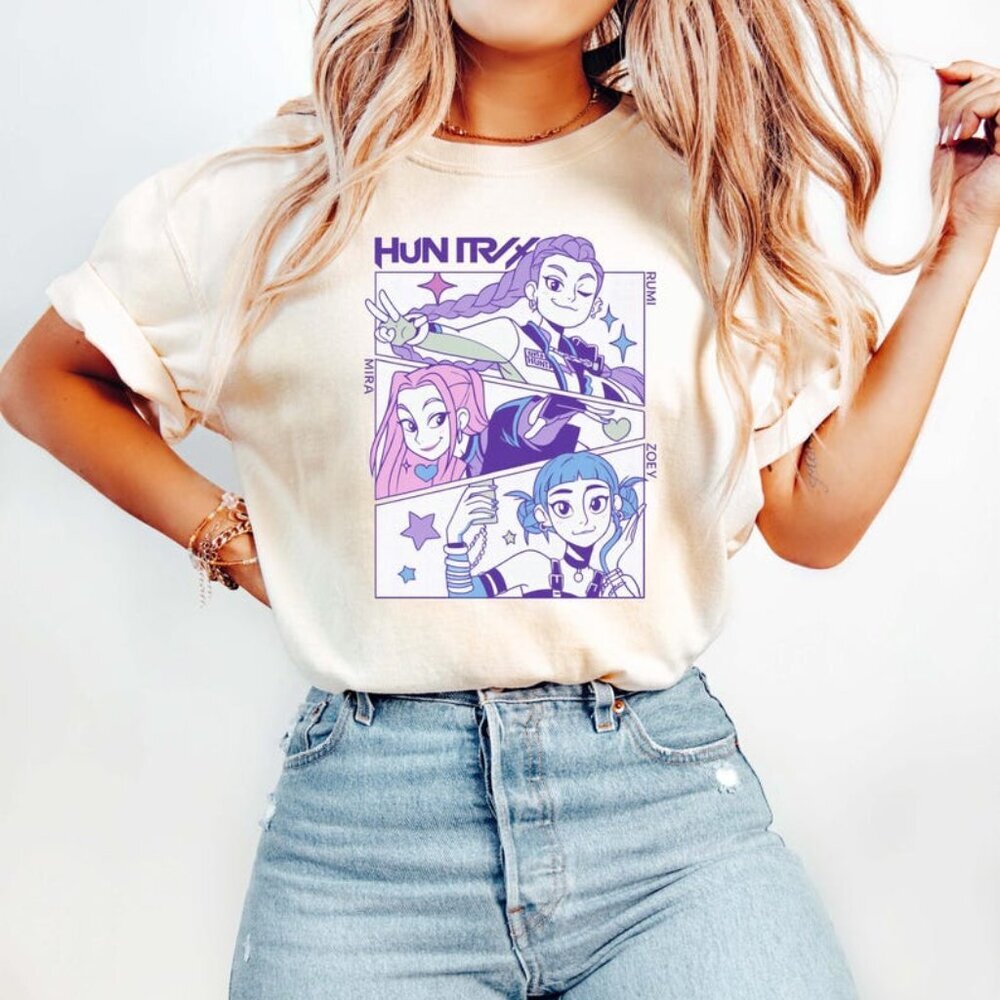 Kpop Demon Hunters Shirt, Jinu Manga Shirt, Korean Pop Lover Gift, Kpop Huntrix